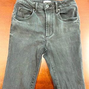 True Craft black acid wash Highrise flare 3R